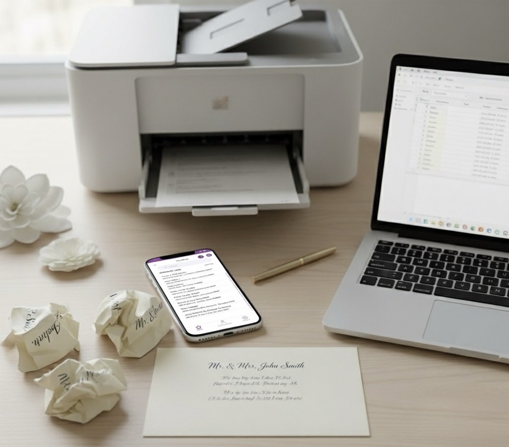 Step-by-Step: How to Print Wedding Envelopes and Address Labels at Home featured image