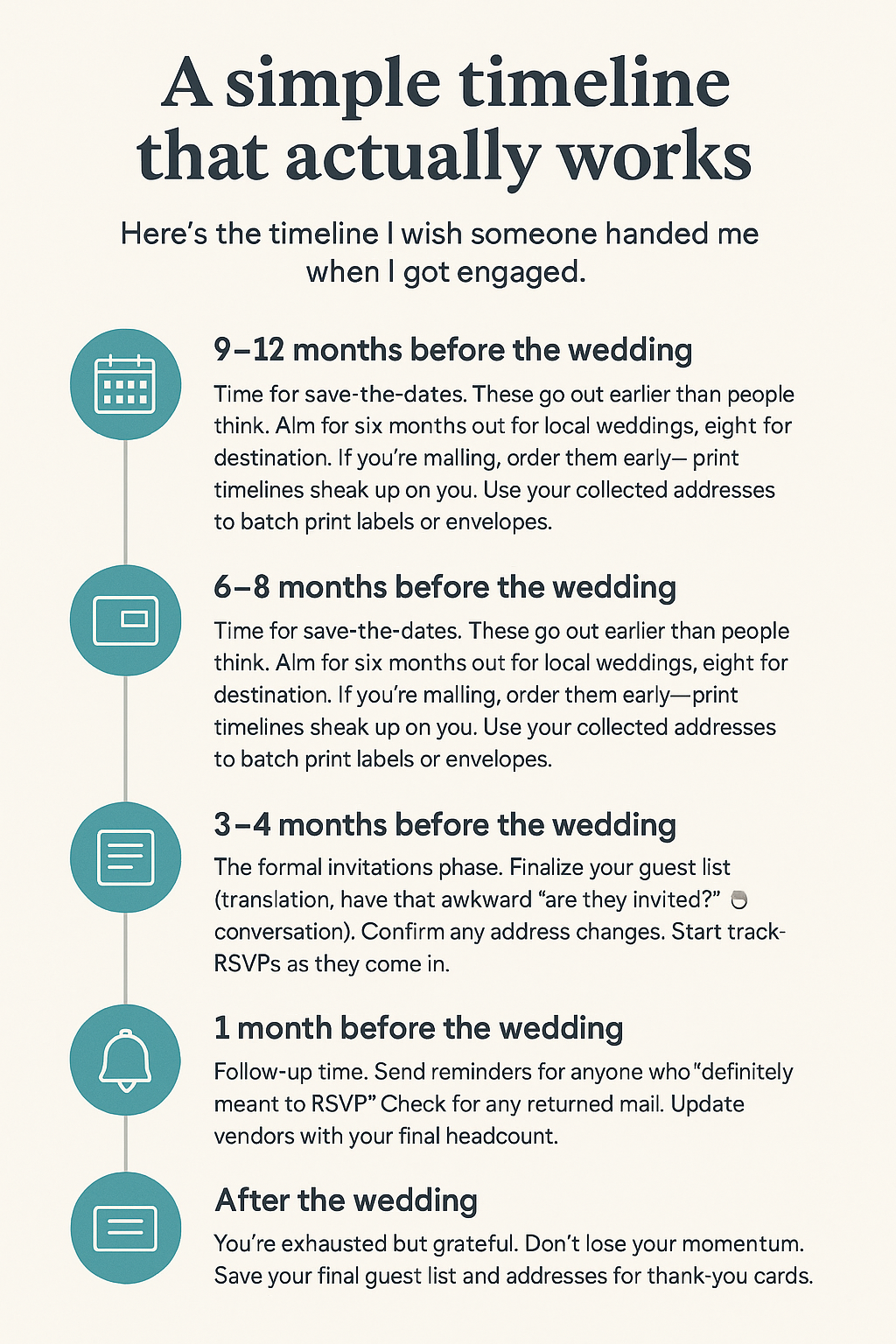 When to Collect Wedding Addresses (and Everything Else That Sneaks Up on You) featured image